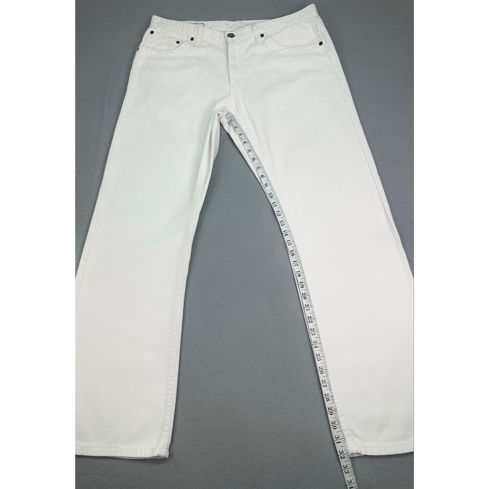 Request Jeans Crisp White Straight Leg Denim Pants Men’s Size 36x32 - Picture 11 of 15